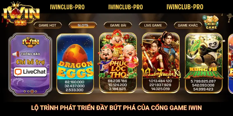 Lộ trình phát triển đầy bức phá của cổng game iWin